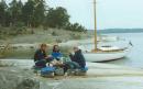Sweden 1982: Sailing in the Stockholm archipelago.